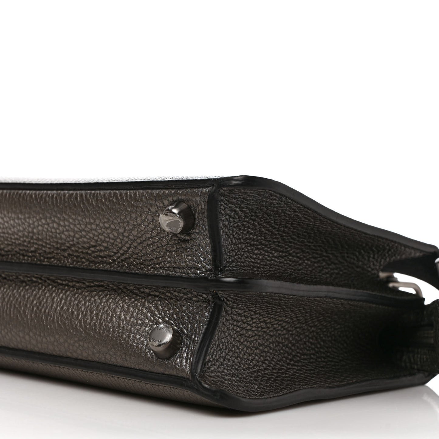 Cuoio Romano Lux Mini Peekaboo I SEE U Satchel Graphite
