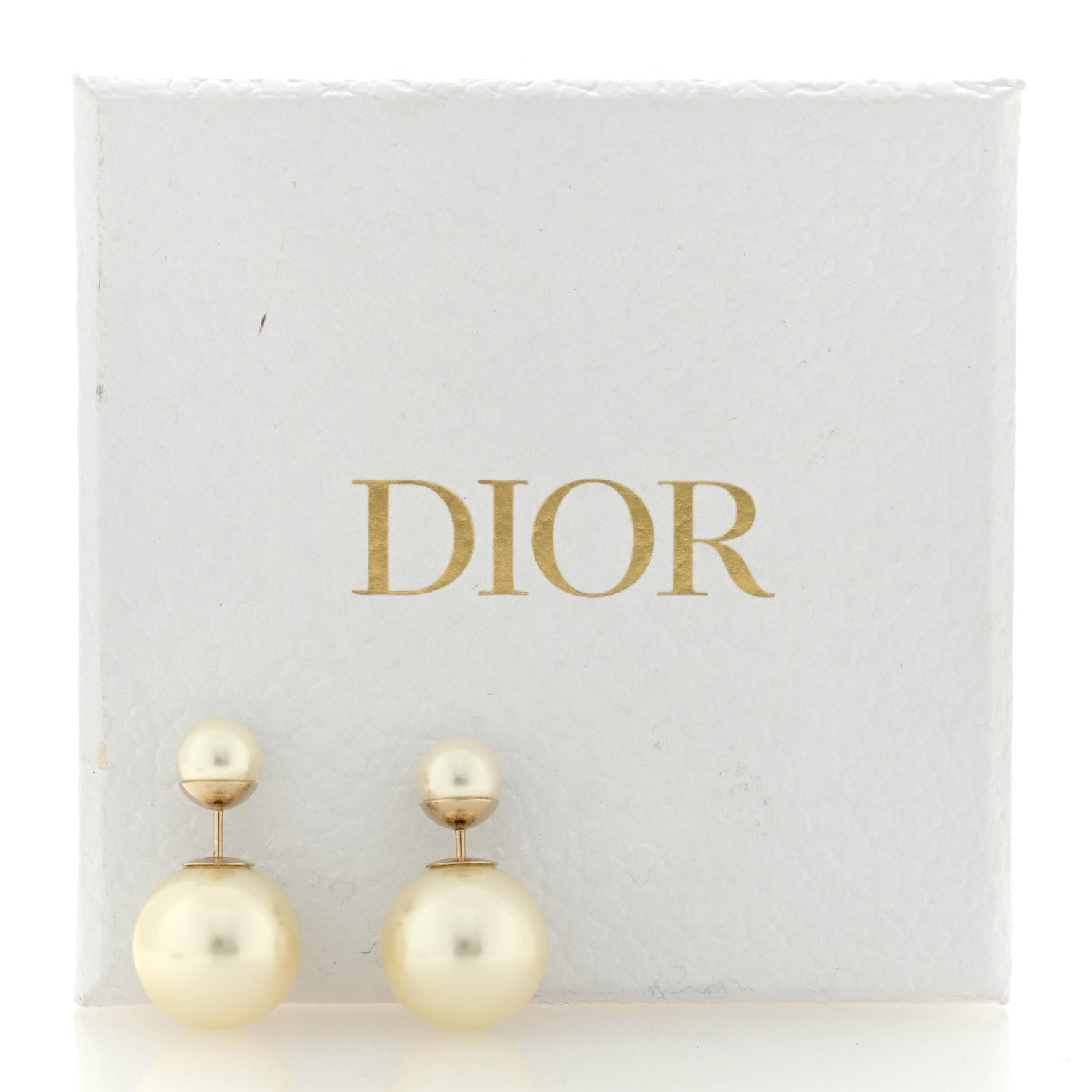 Christian Dior CHRISTIAN DIOR Pearl Mise En Dior Tribal Earrings Gold 5 of 5