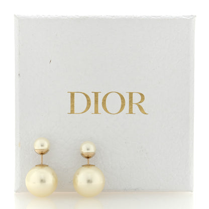 Christian Dior CHRISTIAN DIOR Pearl Mise En Dior Tribal Earrings Gold 5 of 5