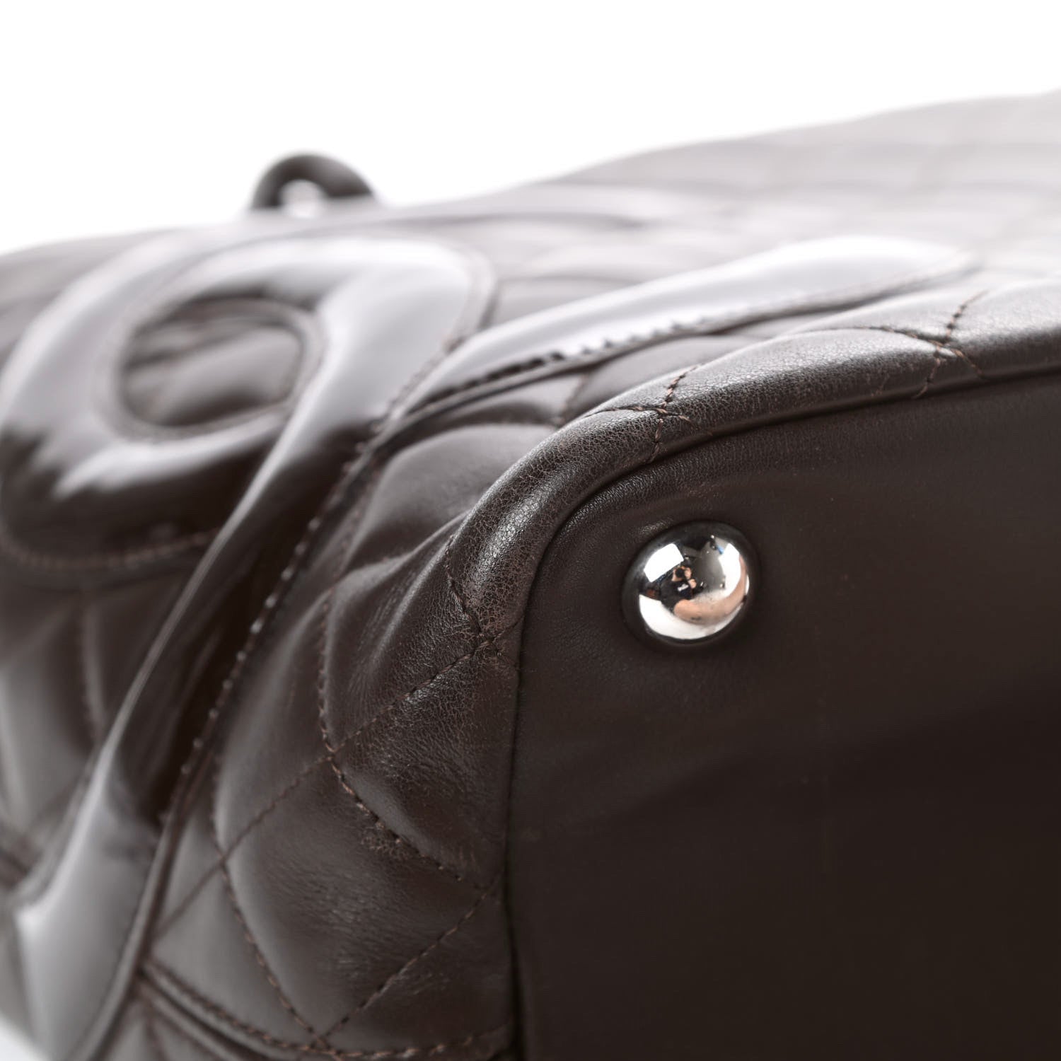 Chanel Calfskin Quilted Large Cambon Tote Brown 11 of 14