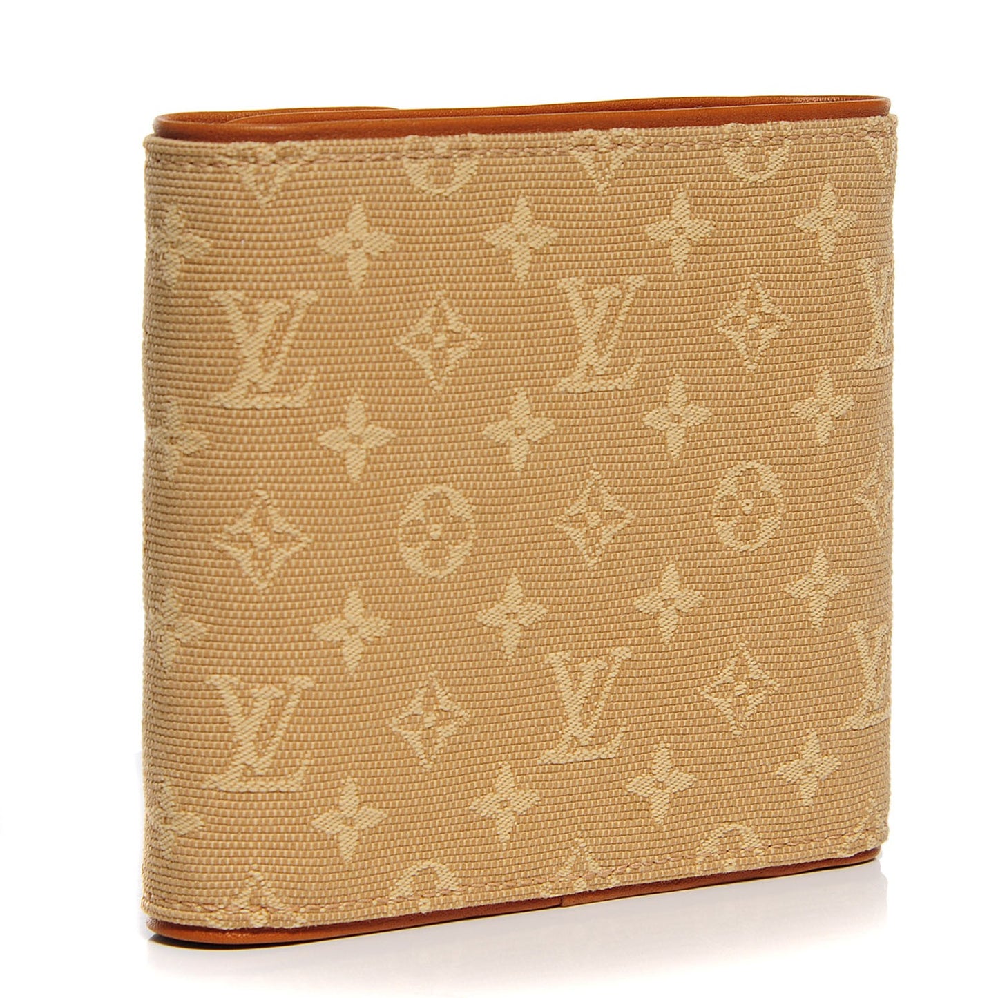 Mini Monogram Compact Wallet Beige