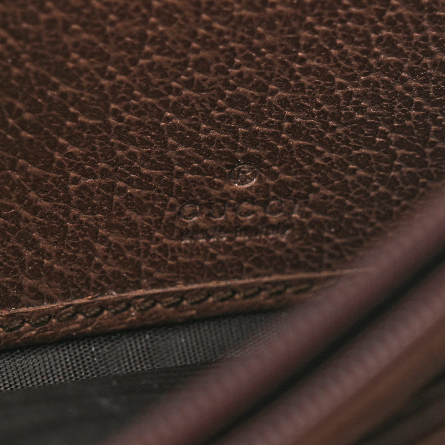 GG Supreme Monogram Web Ophidia Continental Wallet Brown