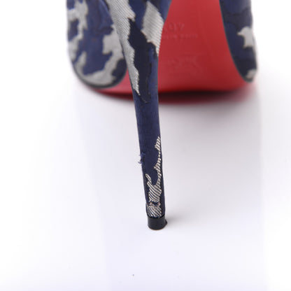 Christian Louboutin Jacquard Camouloubi Pigalle Follies 100 Pumps 40.5 Bavarios 12 of 15