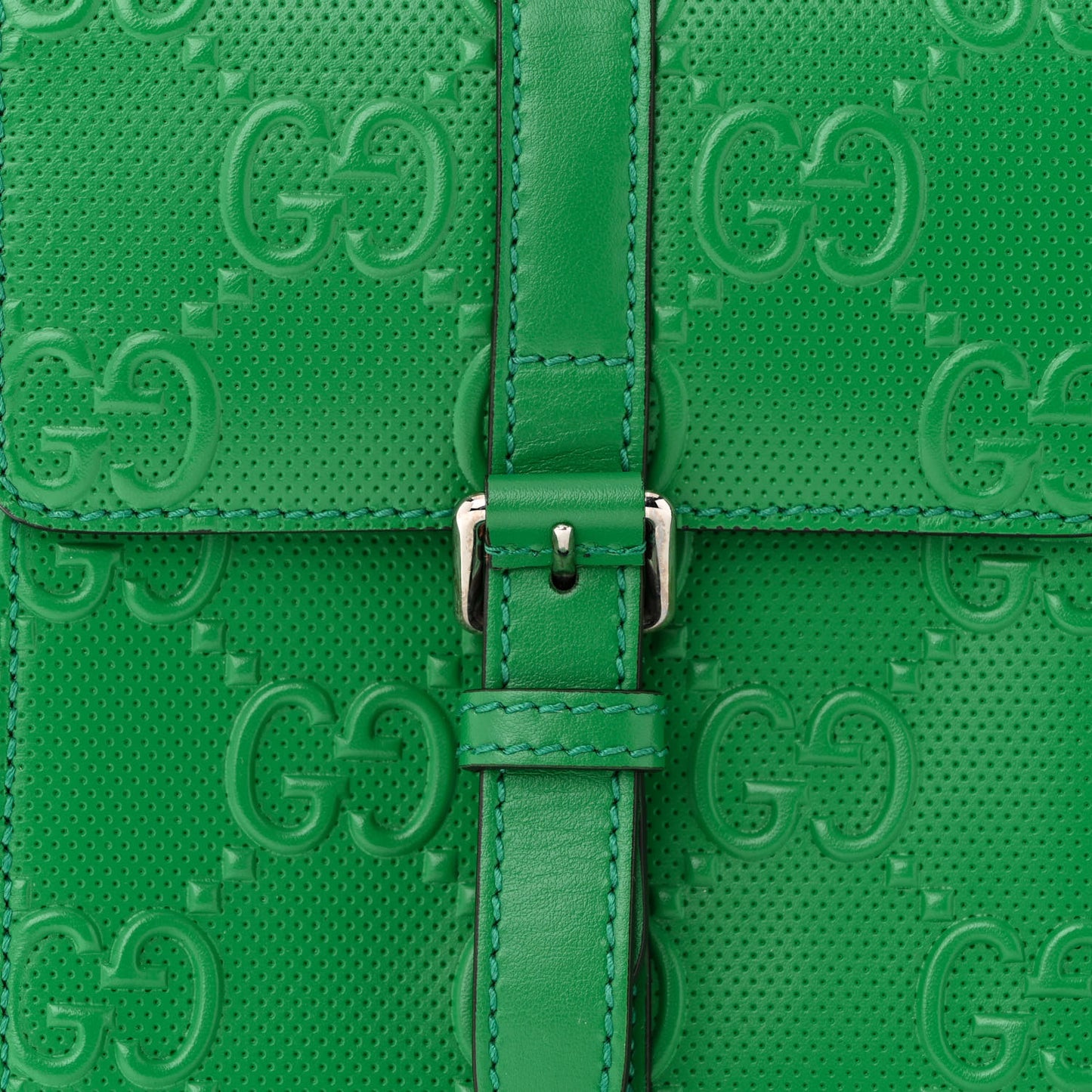 Calfskin GG Tennis Embossed 2 Detachable Pouch Belt Bag New Shamarock