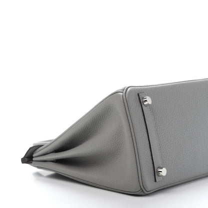 Hermes Togo Birkin 25 Gris Mouette 8 of 12