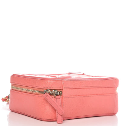 Chanel Caviar Quilted Medium CC Filigree Vanity Case Coral 4 of 8