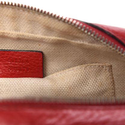 Gucci Pebbled Calfskin Small Soho Disco Bag Tabasco Red 9 of 10
