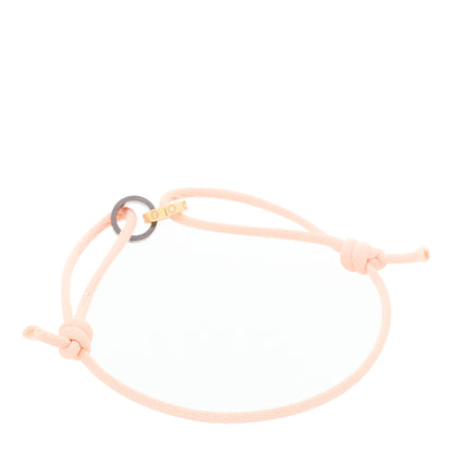 Cartier 18K Pink Gold Ceramic 4 Diamond LOVE Cord Bracelet Peach 3 of 12