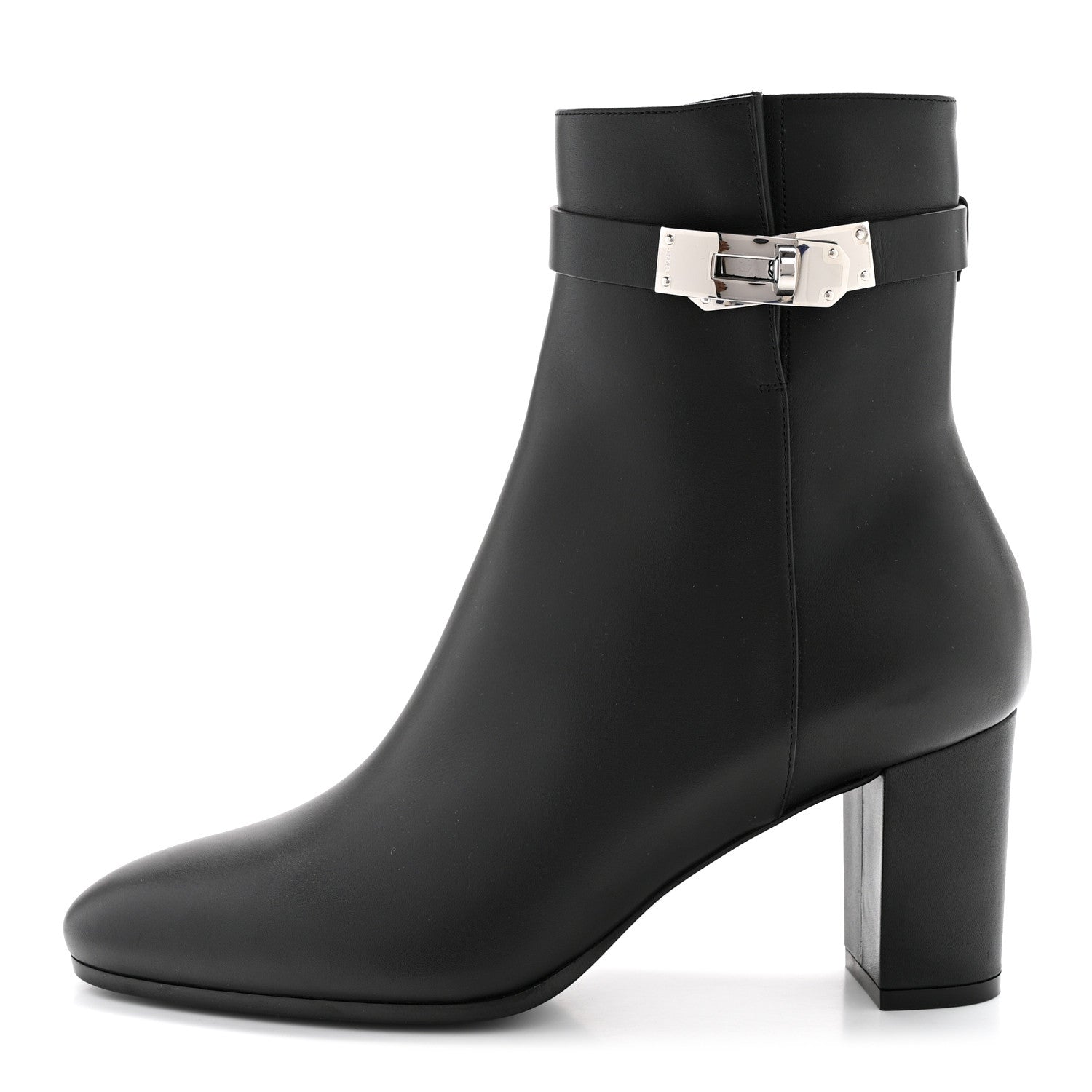 Hermes Calfskin Saint Germain Ankle Boots 38.5 Black 1 of 8