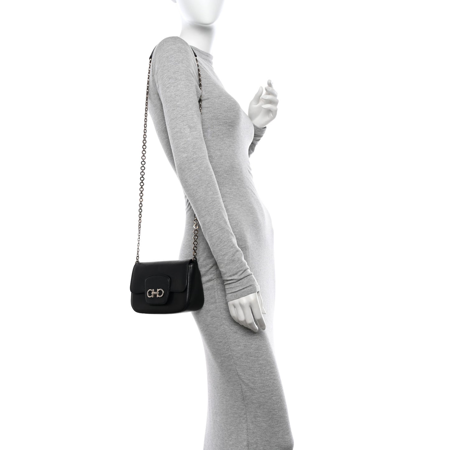 Saffiano Paris Crossbody Bag Black
