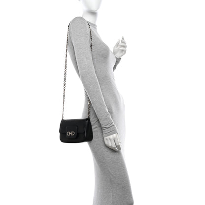 Salvatore Ferragamo Saffiano Paris Crossbody Bag Black 2 of 11