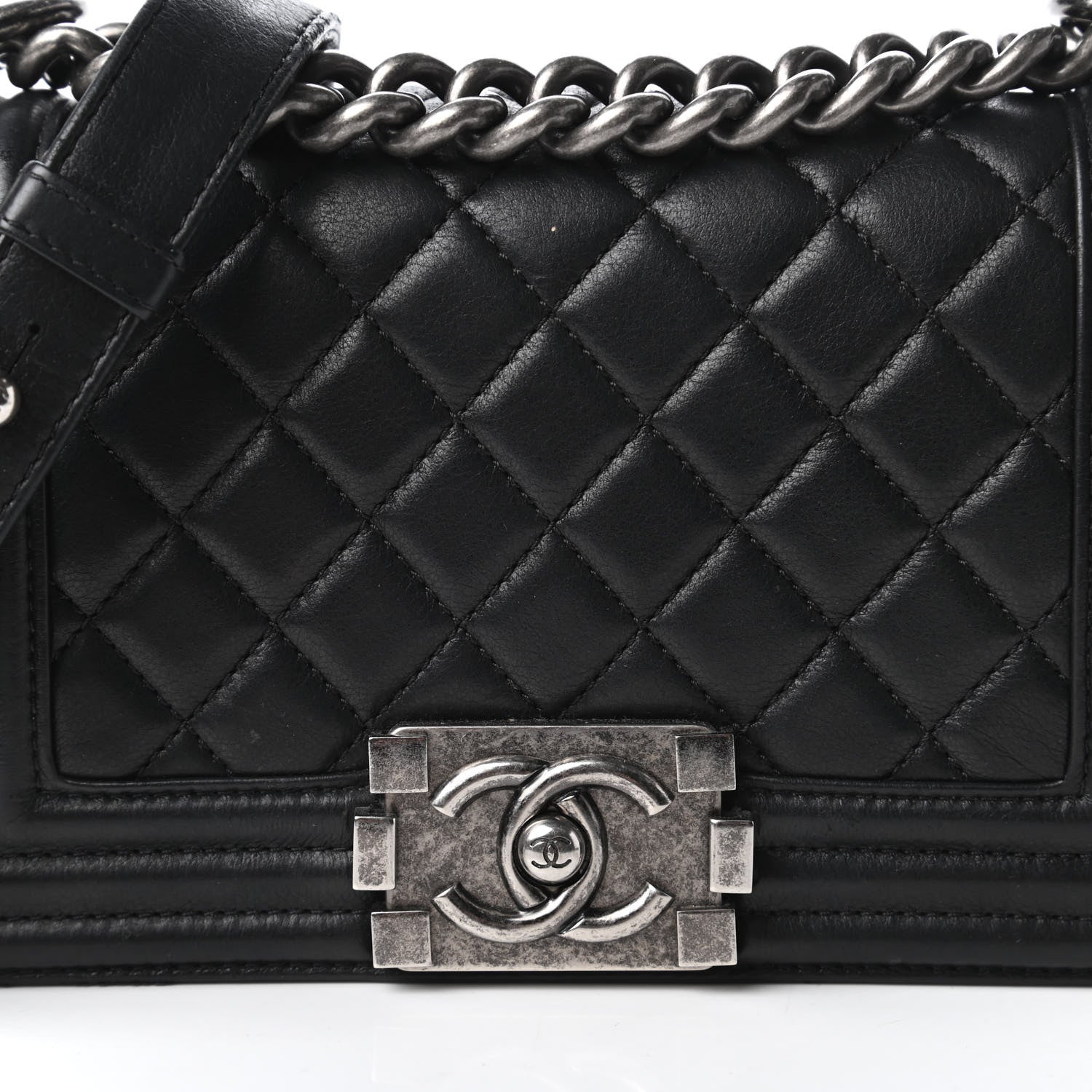 Chanel Calfskin Quilted Small Boy Flap Black 10 of 12