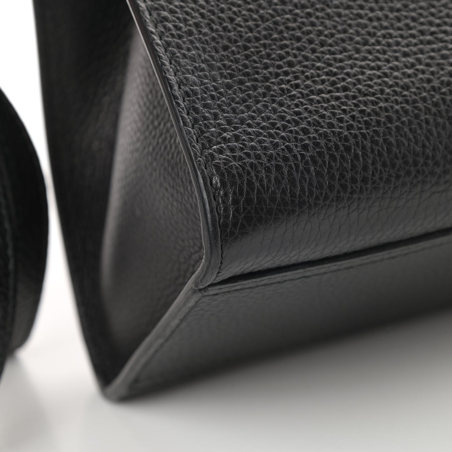 Calfskin Small GG Marmont Top Handle Bag Black