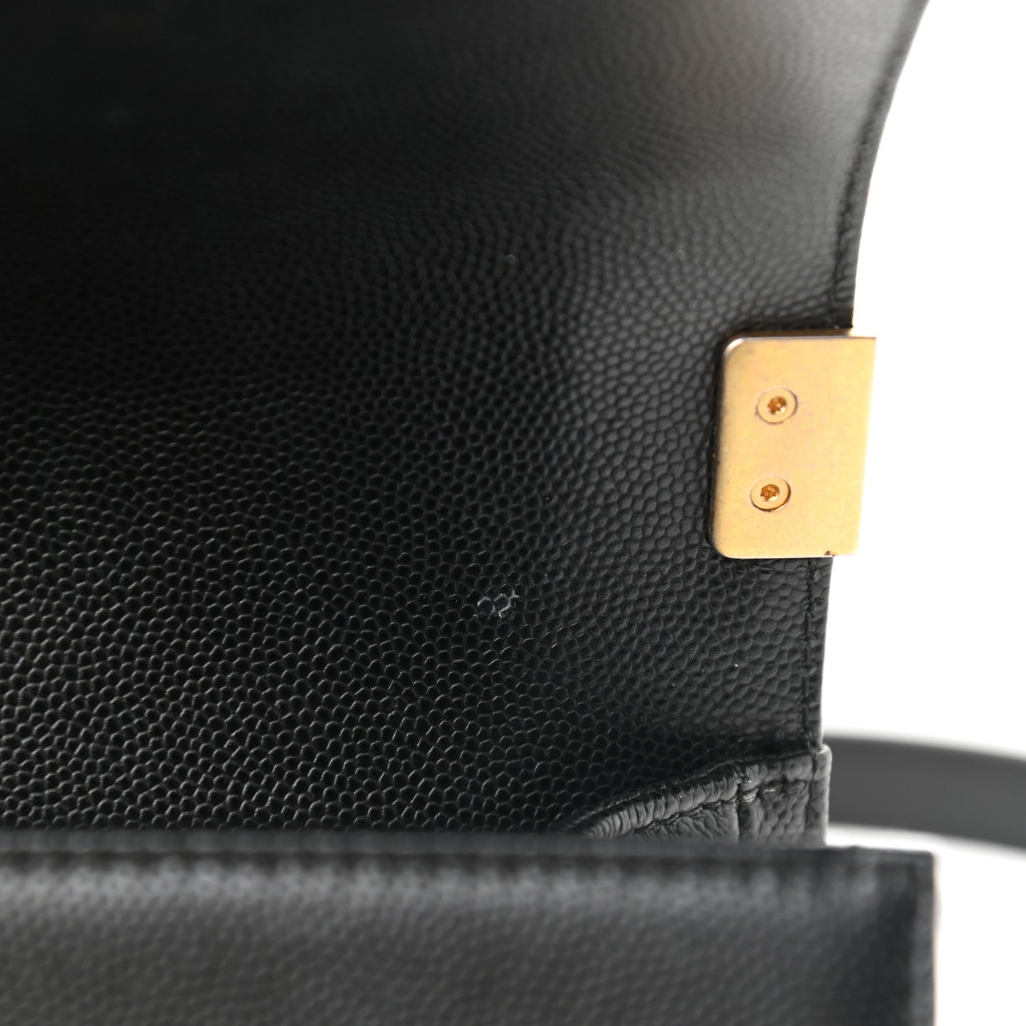 Caviar Quilted Small Boy Flap Black