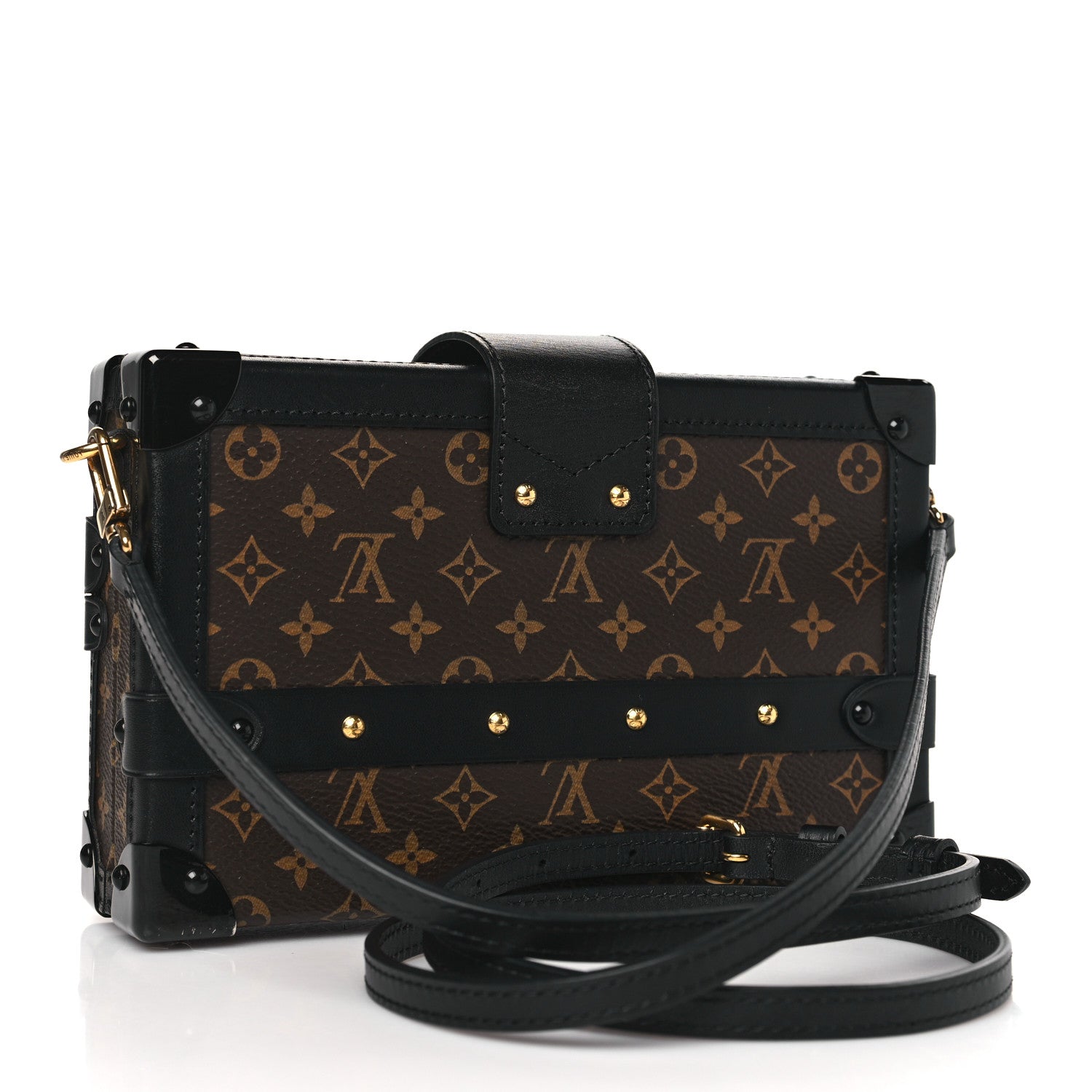 Louis Vuitton Monogram Petite Malle Black 3 of 9
