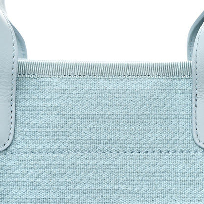 Chanel Mixed Fibers Small Deauville Tote Light Blue 10 of 12