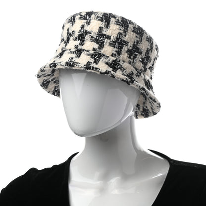Chanel Tweed Bucket Hat S Black Ecru 2 of 8