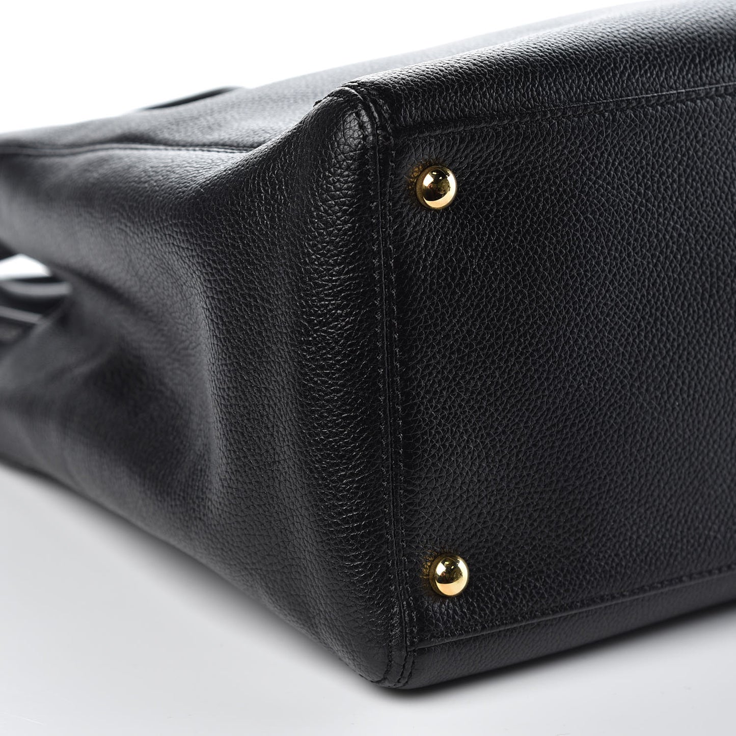 Calfskin Cerf Shopper Tote Black