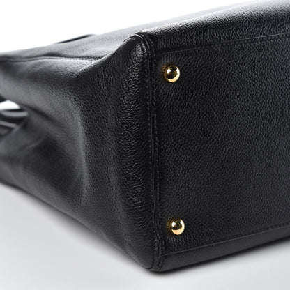 Chanel Calfskin Cerf Shopper Tote Black 11 of 11