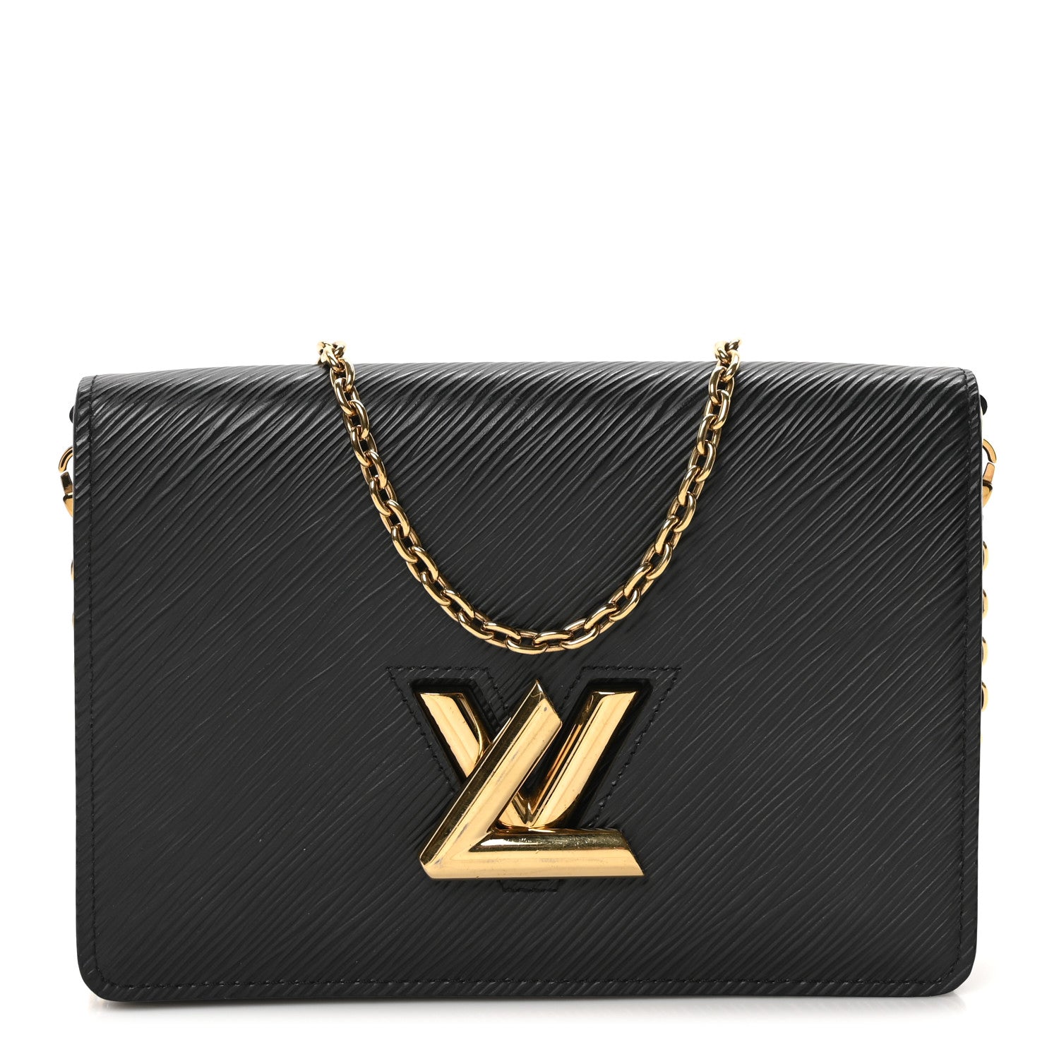Louis Vuitton Epi Twist Belt Chain Wallet Black 1 of 9