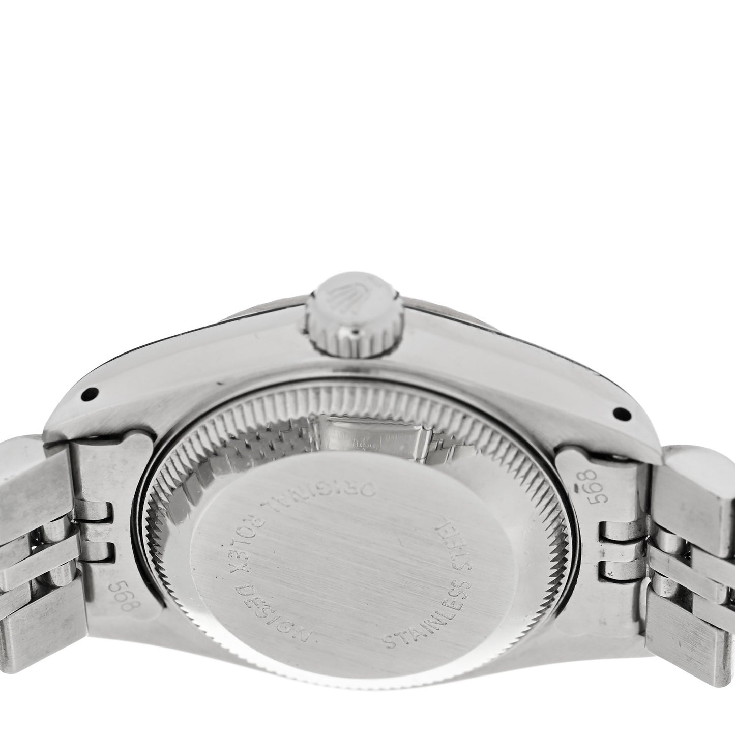 Stainless Steel 18K White Gold Diamond 26mm Oyster Perpetual Datejust Watch Silver 69174