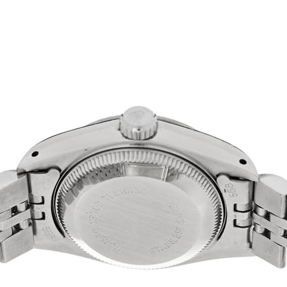 Rolex Stainless Steel 18K White Gold Diamond 26mm Oyster Perpetual Datejust Watch Silver 69174 4 of 5