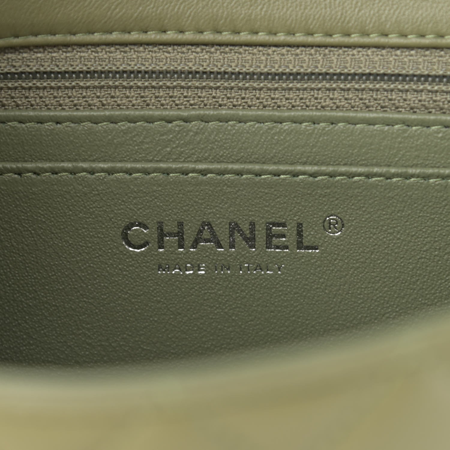 Chanel Lambskin Quilted Mini Rectangular Flap Green 5 of 10