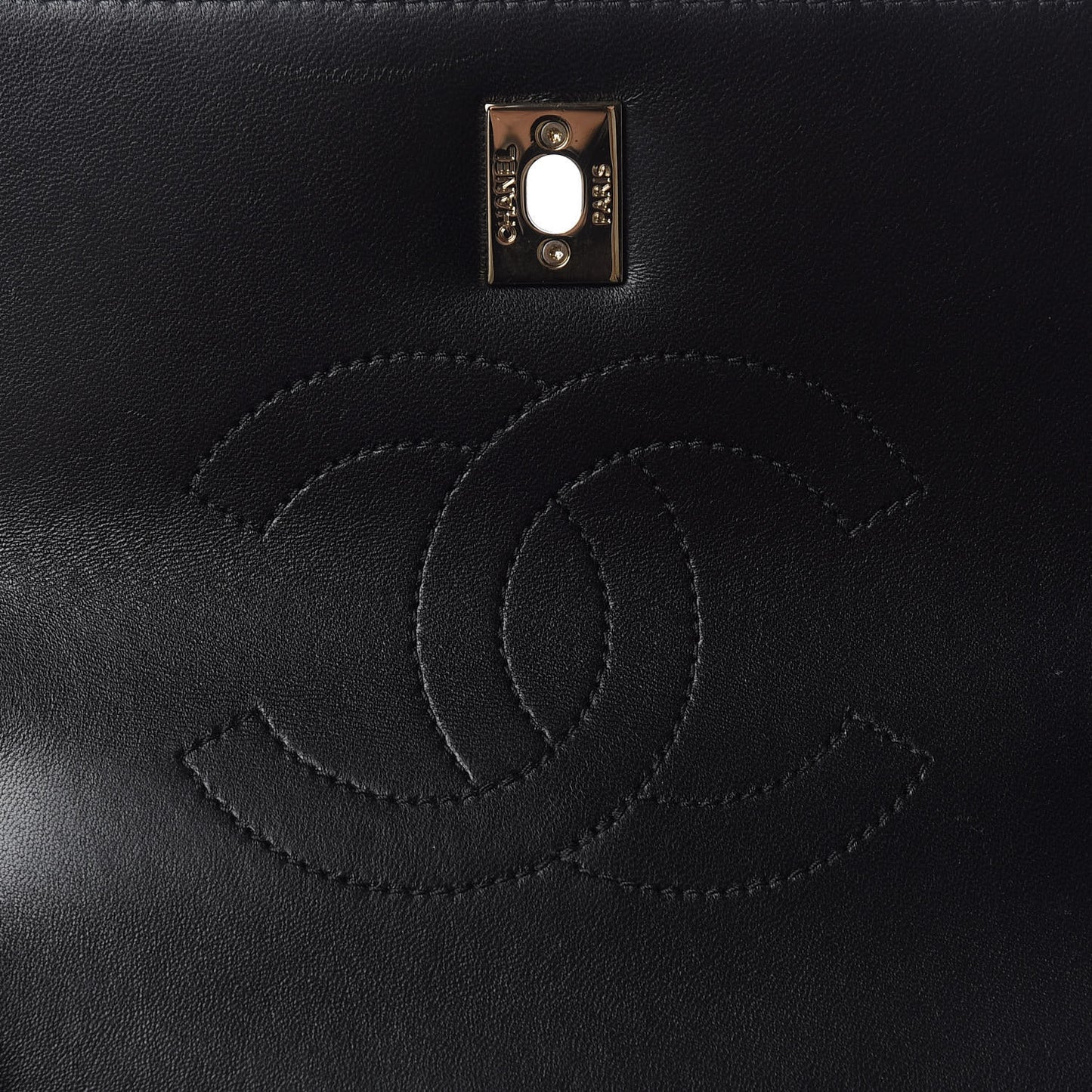 Lambskin Quilted Small Trendy CC Dual Handle Flap Bag Black