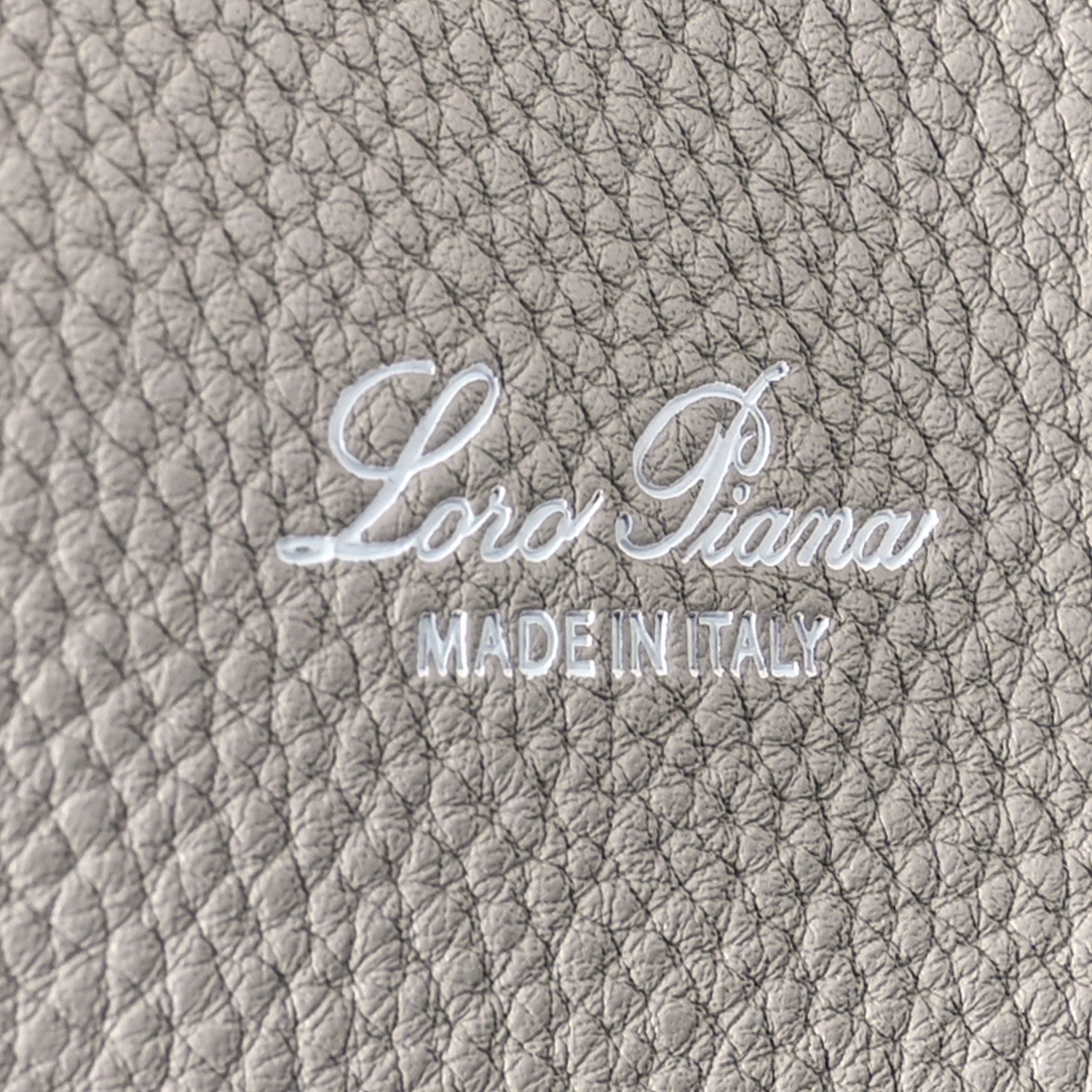 Loro Piana Grained Calfskin Large Bale Bag Stone 7 of 12