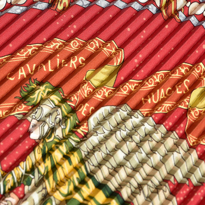 Hermes Silk Plisse Pythagore Scarf 90 5 of 6