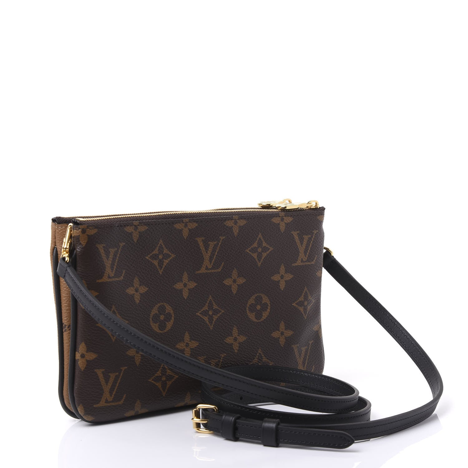 Louis Vuitton Reverse Monogram Giant Double Zip Pochette 2 of 9