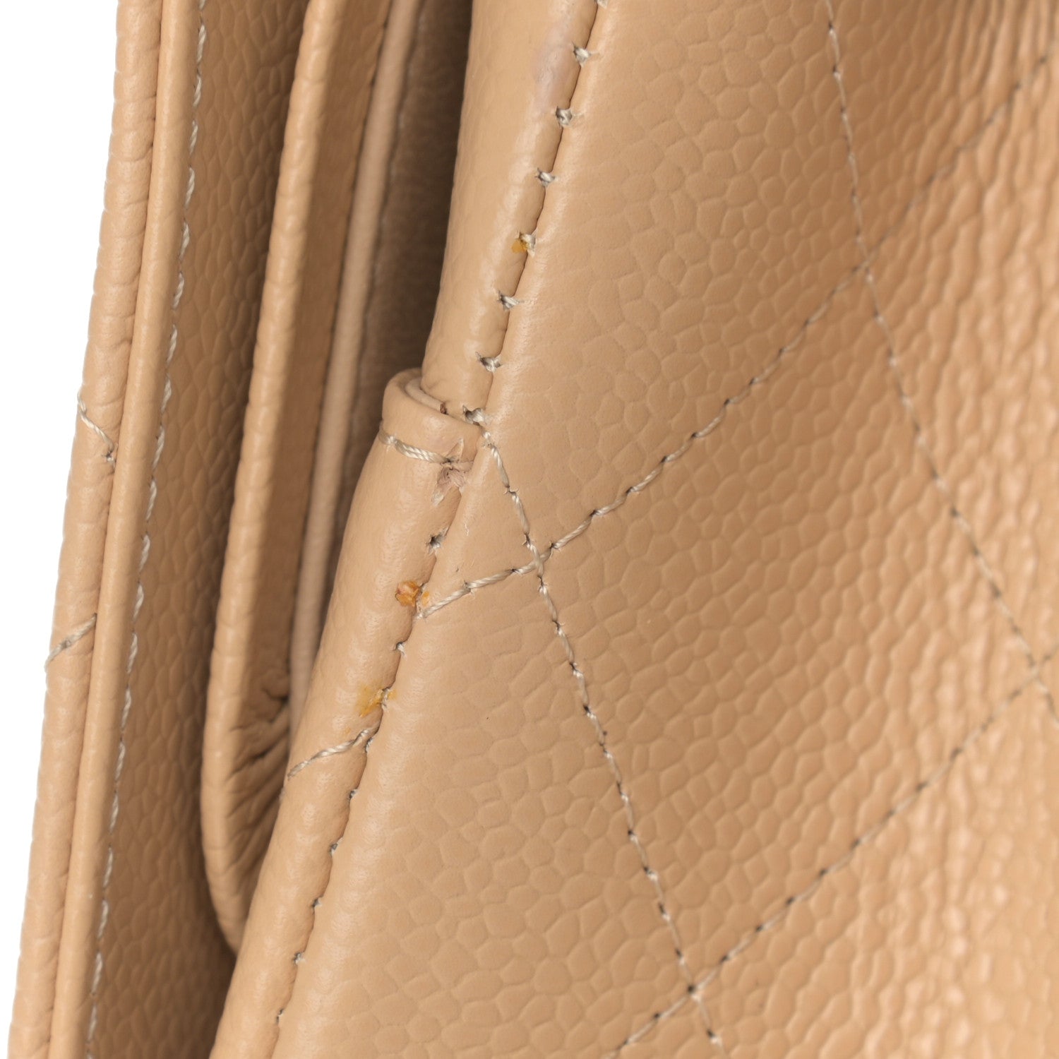 Chanel Caviar Quilted Jumbo Double Flap Beige Clair 12 of 13