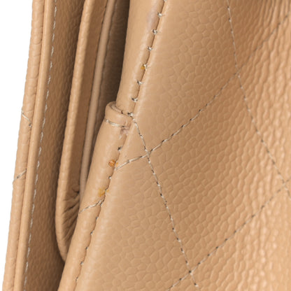 Chanel Caviar Quilted Jumbo Double Flap Beige Clair 12 of 13