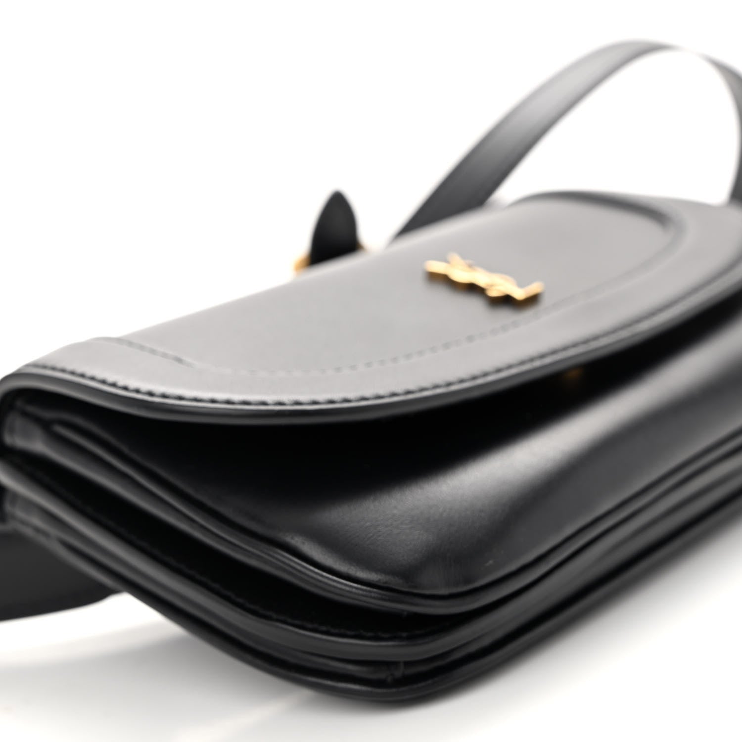 Saint Laurent Smooth Calfskin Small Charlie Shoulder Bag Black 8 of 9