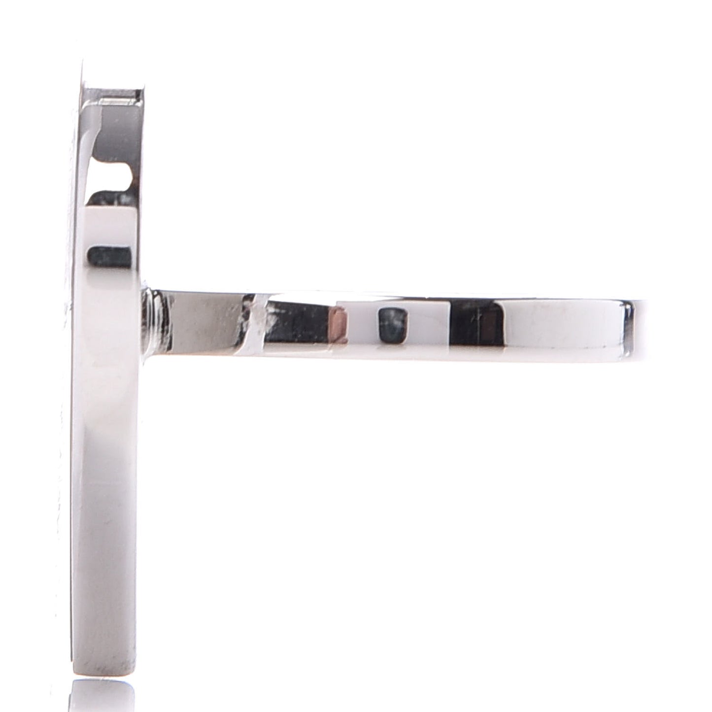 Palladium Coeur Scarf Ring Black