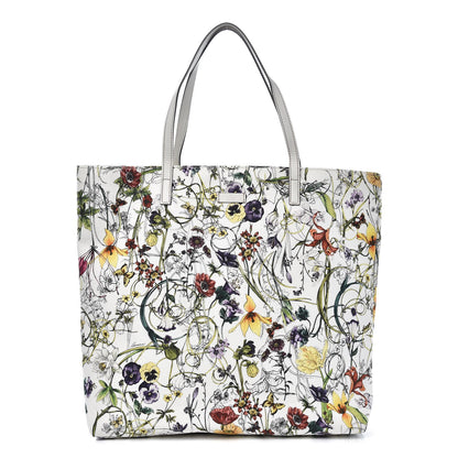 Gucci Canvas Flora Infinity Large Tote White 1 of 9