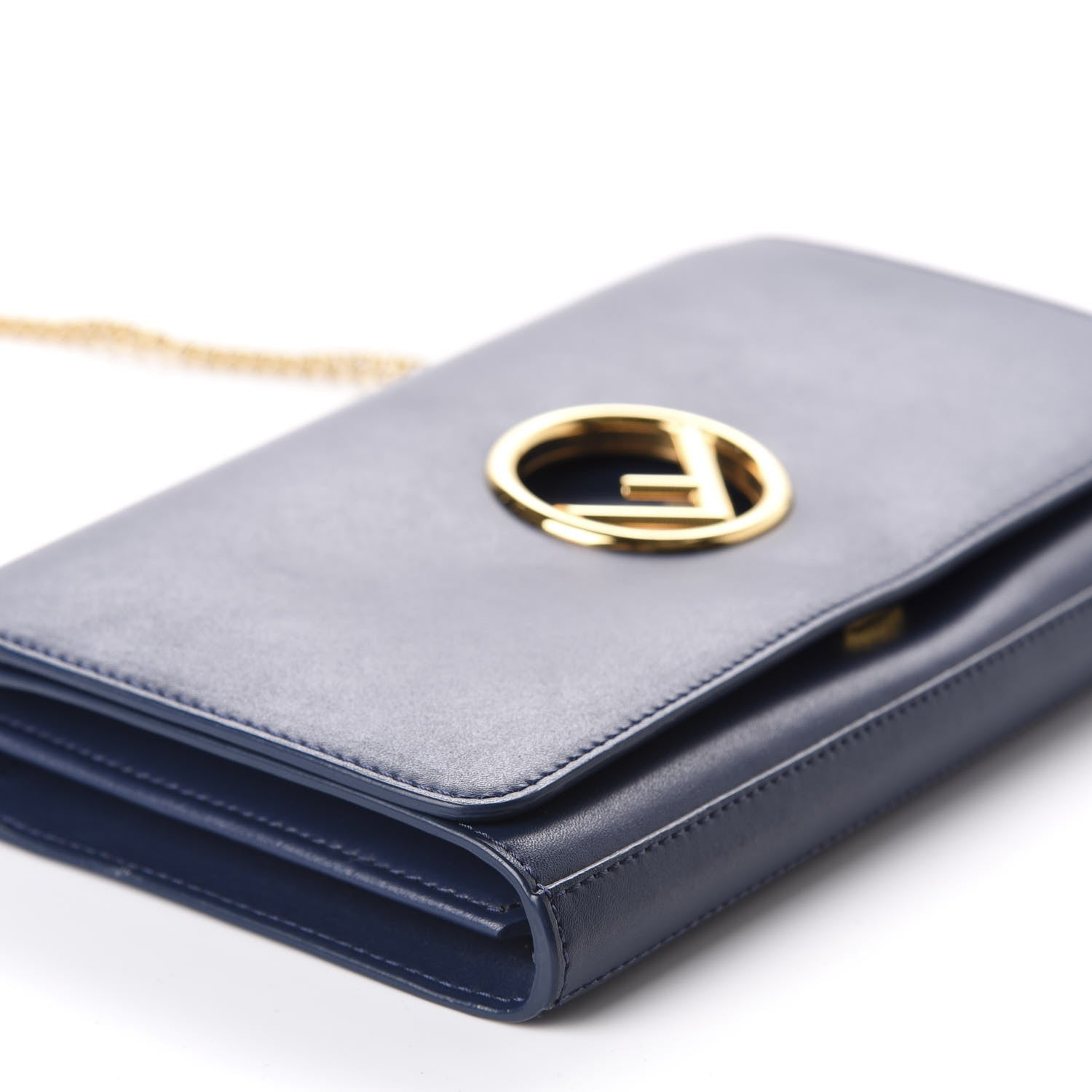 Fendi Vitello Liberty Lucido F is Fendi Wallet on Chain Blueberry 6 of 10