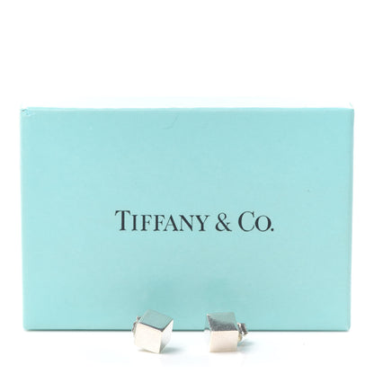 Tiffany Sterling Silver Cube Earrings 5 of 5