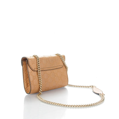 Gucci Guccissima Mini Emily Chain Shoulder Bag Camelia 3 of 7