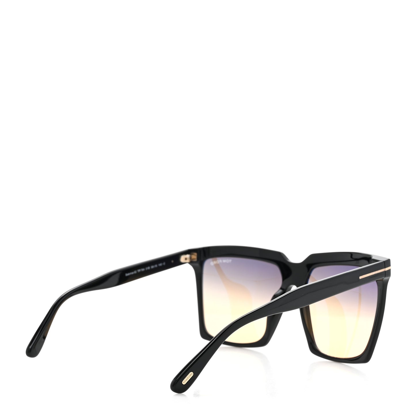Acetate Sabrina Square Sunglasses TF764 Black
