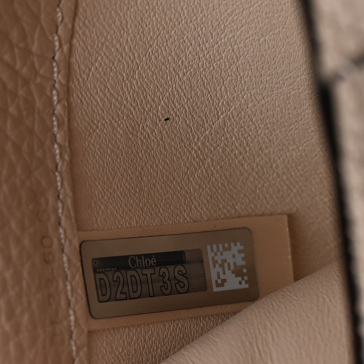 Calfskin Alphabet Purse Wallet Nude