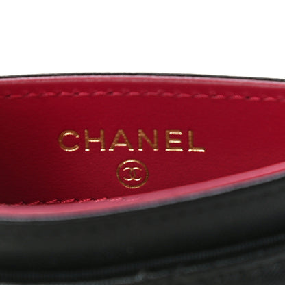 Chanel Lambskin Quilted Chanel 19 Card Holder Black 6 of 11