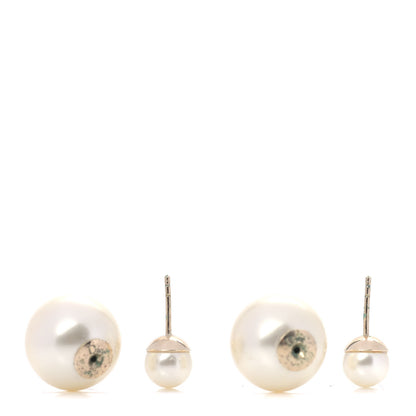 Christian Dior Pearl Mise En Dior Tribal Earrings 3 of 4