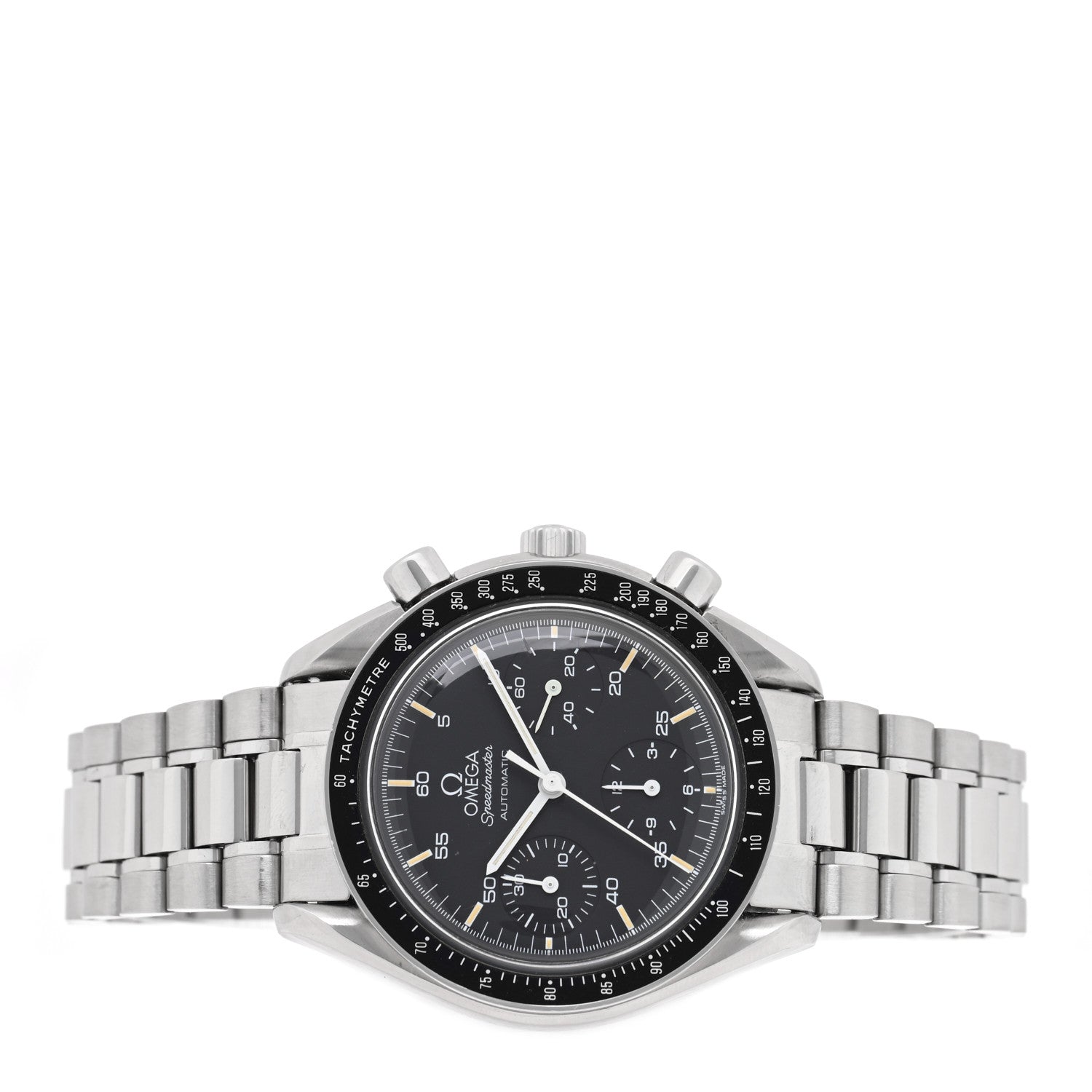 Omega Stainless Steel 39mm Speedmaster Chronograph Automatic Watch Black 3510.50.00 2 of 4