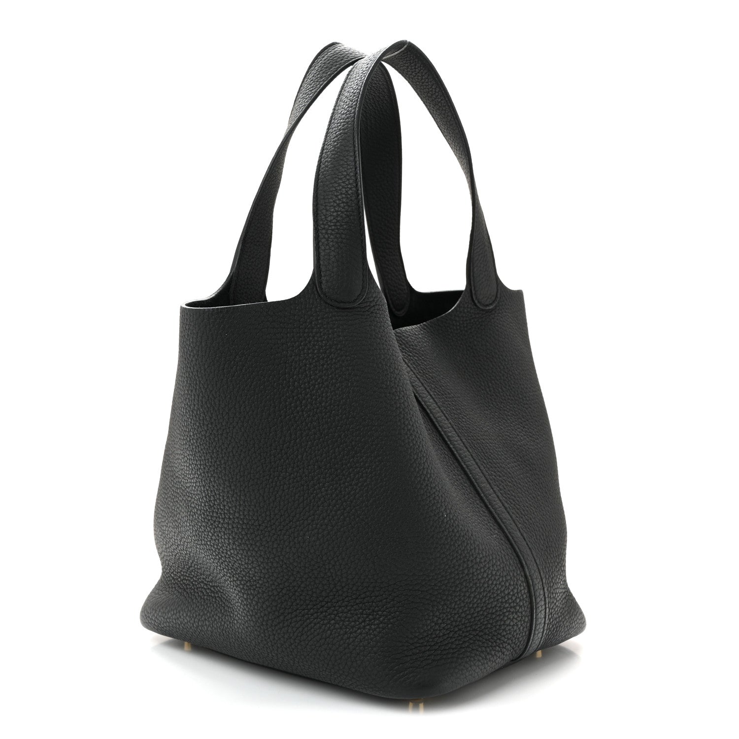 Hermes Taurillon Clemence Picotin Lock 22 MM Black 3 of 10