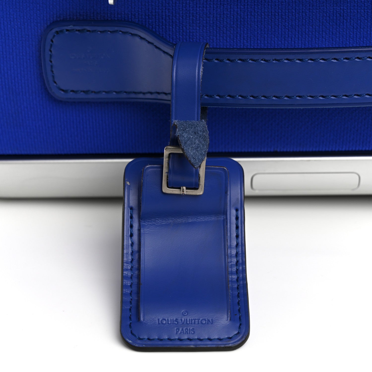 Louis Vuitton Knit Monogram Horizon Soft 55 Suitcase Blue Orange 13 of 13