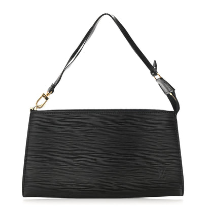 Louis Vuitton Epi Pochette Accessories 24 Black 1 of 11