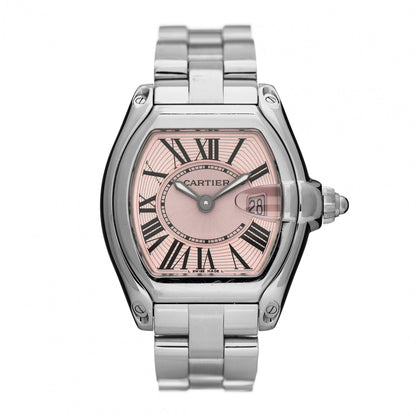 Cartier Stainless Steel 31mm Roadster Quartz Watch Pink 1 of 6