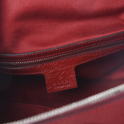 Gucci Fluffy Calfskin Morpheus Convertible Backpack Red 5 of 8