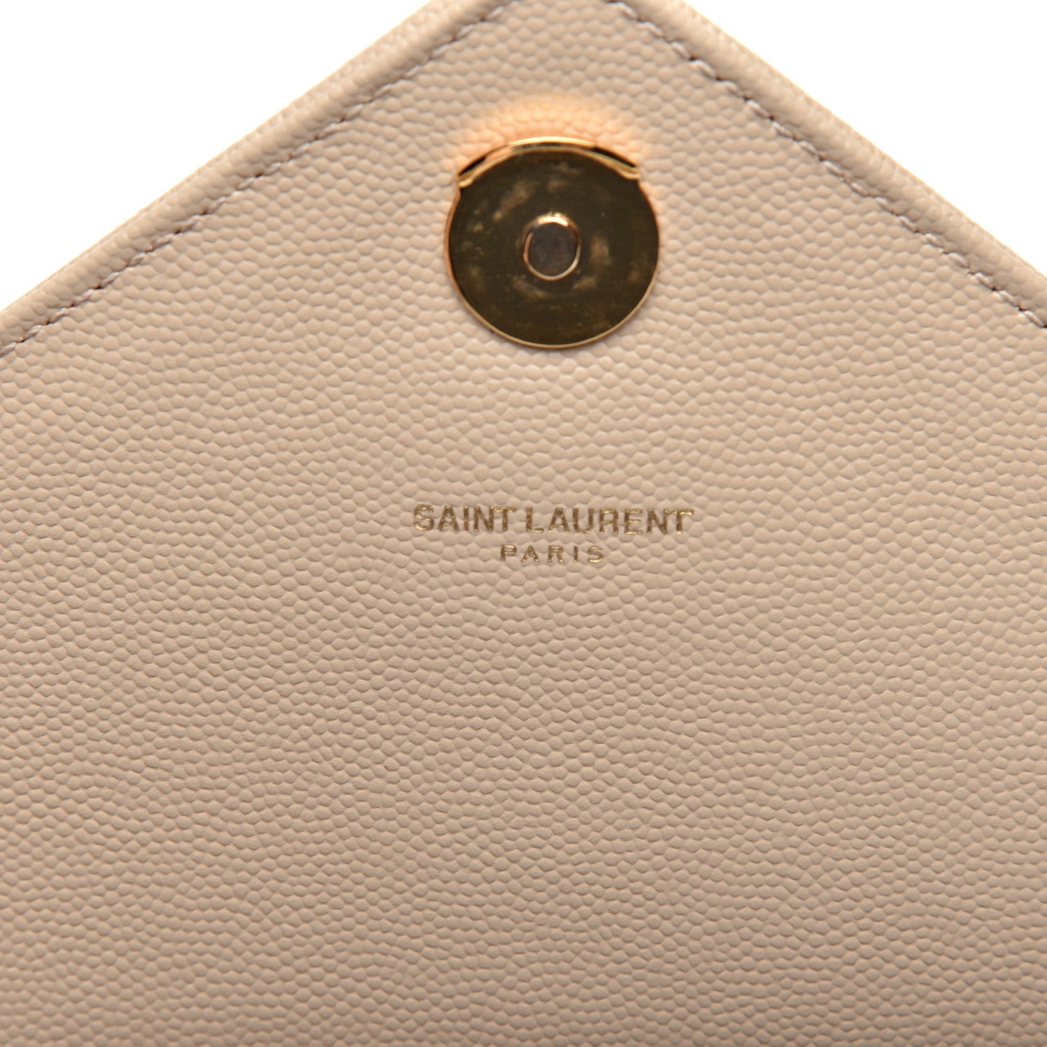 Saint Laurent Grain De Poudre Matelasse Chevron Large Monogram Satchel Nude Powder 9 of 10